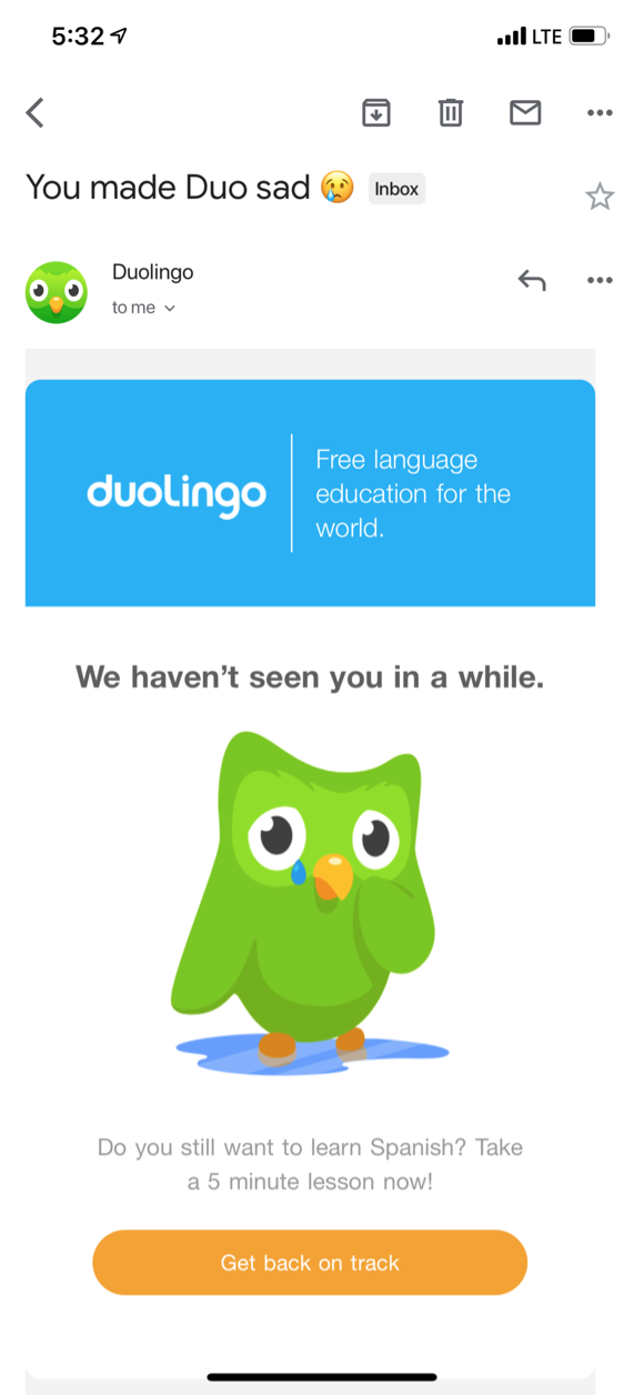 Well timed email screen